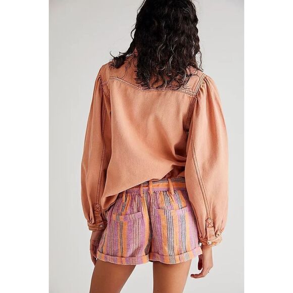 Free People Barbados Blooms Shorts Size 8 - Picture 2 of 8